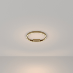 Lampadario A Sospensione Moderno Rim Alluminio Ottone 1 Luce Led 25W