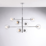 Lampadario Contemporaneo Demetra Cromo 8 Luci E14