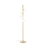 Ideal Lux Piantana Contemporanea Perlage Metallo Ottone 4 Luci G9 3W 3000K Luce Calda