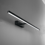 Applique In Metallo Moderna Riga Nero Led Grande