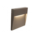 Applique Esterno Moderna Geo Square Alluminio E Termoplastica CaffÃ¨ Led 6W 4000K