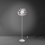 Linea Zero Lampada Da Terra Moderna 1 Luce Cloud In Polilux Silver Made In Italy