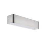 Eglo Applique Contemporanea Sania Grande 4 Led Alluminio Grigio E Nichel Opaco