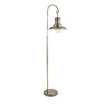 Piantana Classico Fisher Man Acciaio Adjustable Vetro 1 Luce E27