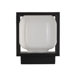 Applique Da Esterno Atene Alluminio Bianco Policarbonato Nero Led 9W 3000K