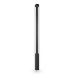 Lampada Da Terra Moderna Da Esterno Metallo Grafite Luce Led 25W Ip65