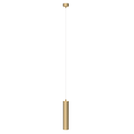 Lampadario A Sospensione Moderno Focus Alluminio Oro 1 Luce Gu10 10W