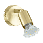 Eglo Spot Moderno Buzz Led In Acciaio Ottone 1 Luce Gu10 2,8W Ip20