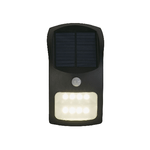 Applique Moderna Solare Policarbonato Nero Bianco Led 1,8W 3000K