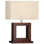 Lampada Da Scrivania Contemporanea Calven Legno Marrone 1 Luce E27