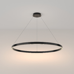 Maytoni Lampadario A Sospensione Moderno Rim Alluminio Nero 1 Luce Led 61W