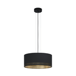 Eglo Lampadario Moderno Esteperra 3 Luci Acciaio Nero