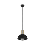 Lampadario-Industrial-Calmanera-1-Luce-Acciaio-Nero-E-Ottone