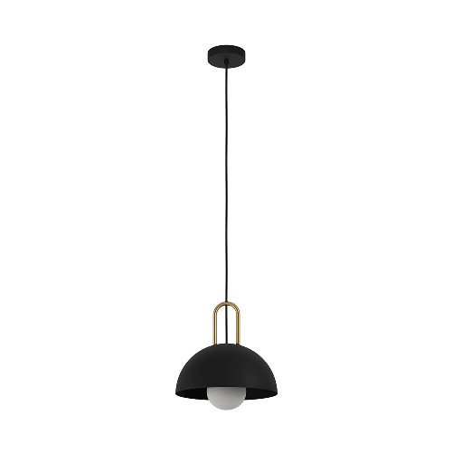 Lampadario-Industrial-Calmanera-1-Luce-Acciaio-Nero-E-Ottone