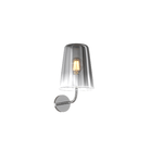 Applique Contemporanea Shaded Metallo E Vetro Cromo 1 Luce E27