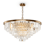 Maytoni Lampadario Contemporaneo Revero Metallo Ottone 16 Luci Diffusori Vetro