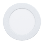 Eglo Faretto Ad Incasso Moderno Fueva 5 In Acciaio Bianco Led Integrato 5,5W 3000K