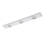 Eglo Applique Moderna Kob Led Acciaio Bianco 3 Luci Led 2,3W