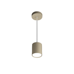 Sospensione Moderna Cilindrica Shape Metallo Sabbia 1 Luce Gx53 10Cm