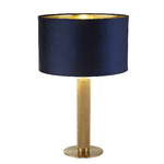 SearchLight Lampada Da Scrivania Contemporanea Londra Acciaio Ottone Velluto Blu 1 Luce E27