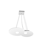 Sospensione Moderna Cloud Metallo Bianco 2 Luci Gx53