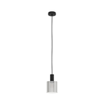 Eglo Lampadario Moderno Gorosiba 1 Luce Acciaio Nero