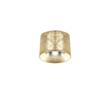 Plafoniera Contemporanea Pocket Metallo Foglia Oro Led 9W