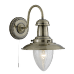 SearchLight Applique Classica Fisher Man Acciaio Adjustable Vetro 1 Luce E27