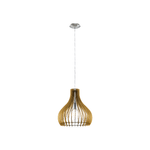 Eglo Lampadario Industrial Tindori 1 Piccolo Luce Acciaio Grigio E Nichel Opaco