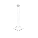 Sospensione Contemporanea Flower Metallo Bianco Led 31W