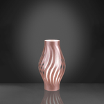 Linea Zero Lampada Da Tavolo Moderna 1 Luce Helios Polilux Rosa Metallico H61 Made In Italy