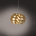 Linea Zero Sospensione Moderna 1 Luce Cloud D40 In Polilux Oro Made In Italy