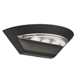 Applique Contemporanea Lincoln Alluminio Grigio Policarbonato Led 8W 4000K