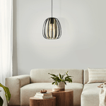 Lampadario-Contemporaneo-Encinitos-Piccolo-1-Luce-Acciaio-Nero-E-Oro