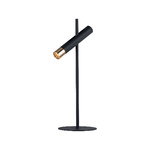 Lampada Da Scrivania Industrial-Nordico Cilindro Acciaio Nero Oro Led 4W 3000K