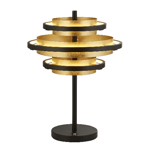 Abatjour Contemporaneo Alveare Acciaio Nero Alluminio Ottone Led 13,7W 2700K
