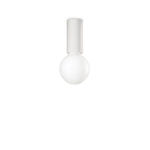 Ideal Lux Plafoniera Moderna Petit Metallo Bianco 1 Luce E27 8W 3000K Luce Calda