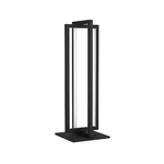 Piantana-Contemporanea-Da-Esterno-Laterna-4-1-Luce-Alluminio-Fuso-Nero