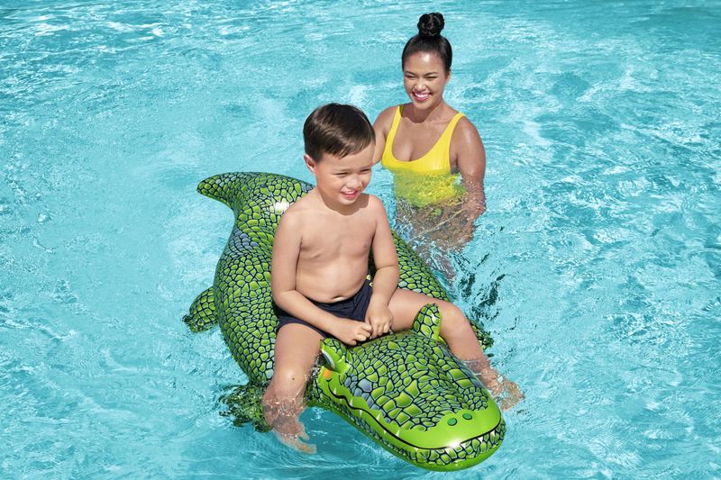 Bestway-41477-galleggiante-da-piscina-e-da-spiaggia-Verde-Fantasia-Gonfiabile-cavalcabile