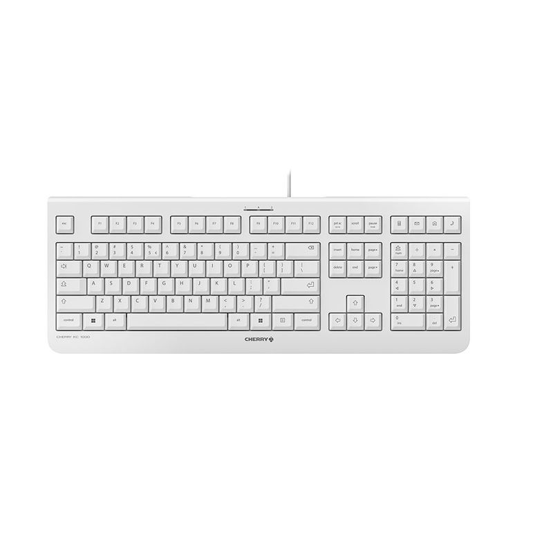 CHERRY-KC-1000-tastiera-USB-QWERTY-Inglese-US-Grigio