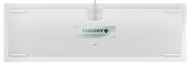 CHERRY-AK-C8112-tastiera-Medico-USB-QWERTY-Tedesco-Bianco