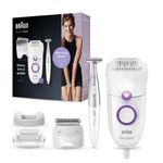 Braun Silk-épil 5 -825 Power Epilatore Donna Primi Utilizzi Delicato Con Filo Senza Interruzioni, Testina Radente