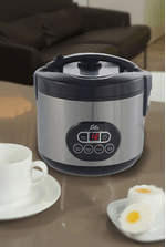 Solis-Rice-Cooker-Duo-Programm-817-500W-Display-Led-Nero-Argento