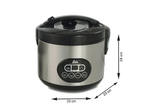 Solis-Rice-Cooker-Duo-Programm-817-500W-Display-Led-Nero-Argento