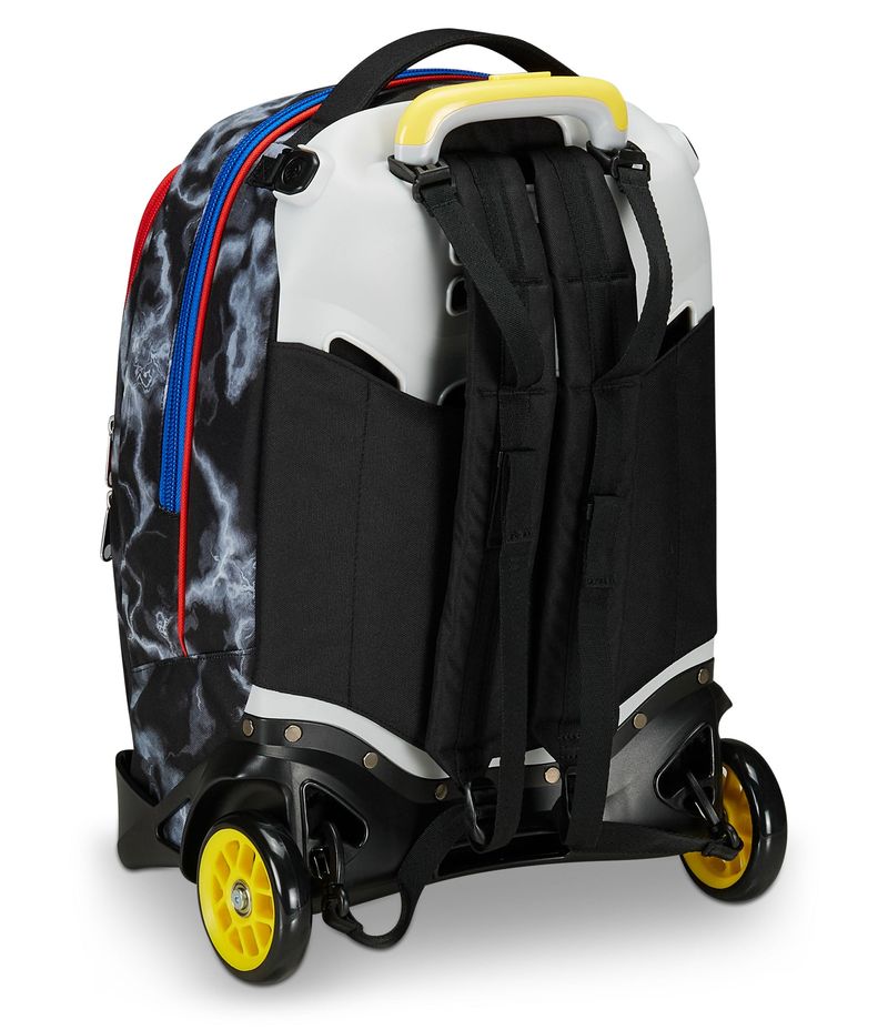 Seven-Trolley-Scuola-Jack-2-Ruote-Nero-Giallo-Mark-On-Boy