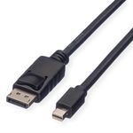 Nilox 2.0m Display Port - Mini Display Port M/M 2 m DisplayPort Mini DisplayPort Nero