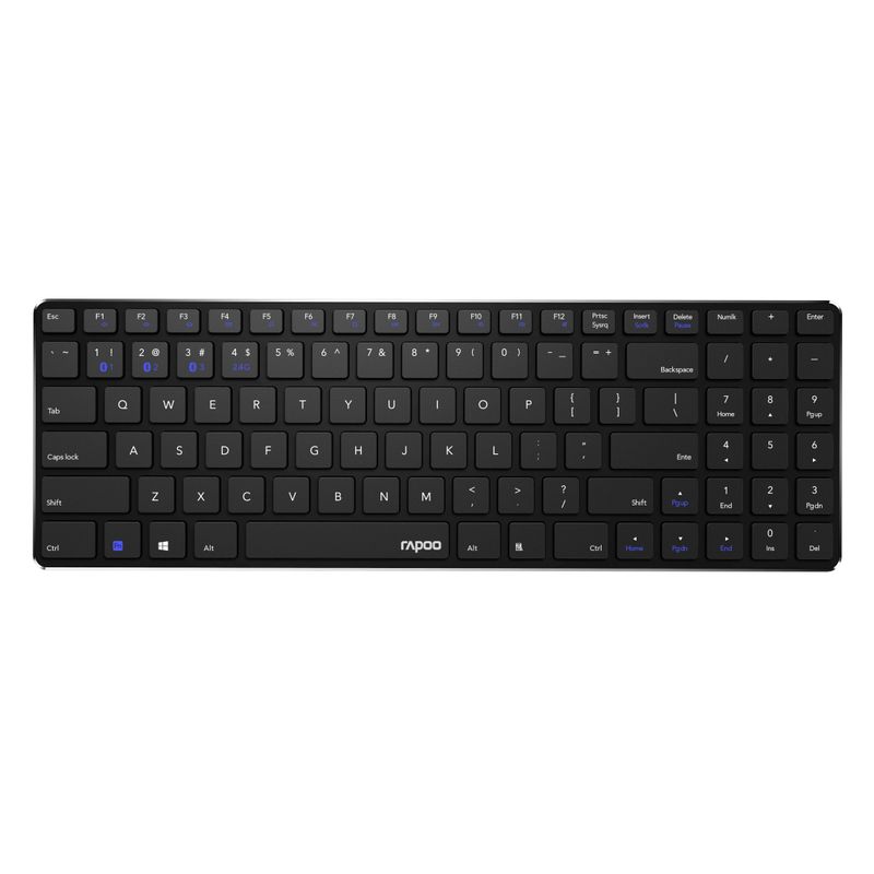 Rapoo-E9100M-tastiera-RF-Wireless-QWERTY-Nero