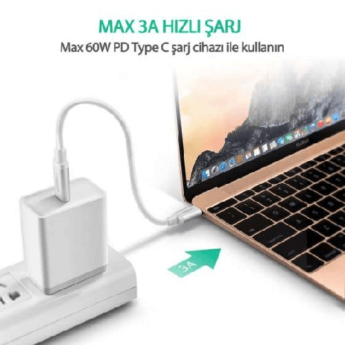 Ugreen-Cavo-Usb-C-a-Usb-C-1mt-Bianco