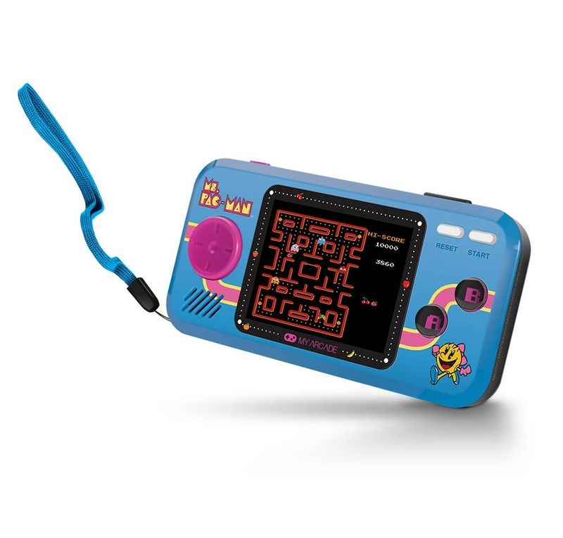 My-Arcade-Ms.-Pac-Man-console-da-gioco-portatile-698-cm--2.75--Nero-Blu