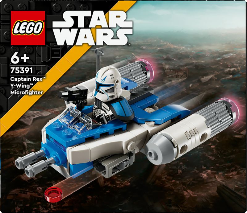 LEGO-Star-Wars-Microfighter-Y-wing-di-Captain-Rex-Mini-Astronave-Giocattolo-da-Collezione-da-Le-Guerre-dei-Cloni-Giochi-per-Bambini-e-Bambine-da-6-Anni-con-Minifigure-Piccolo-Regalo-75391